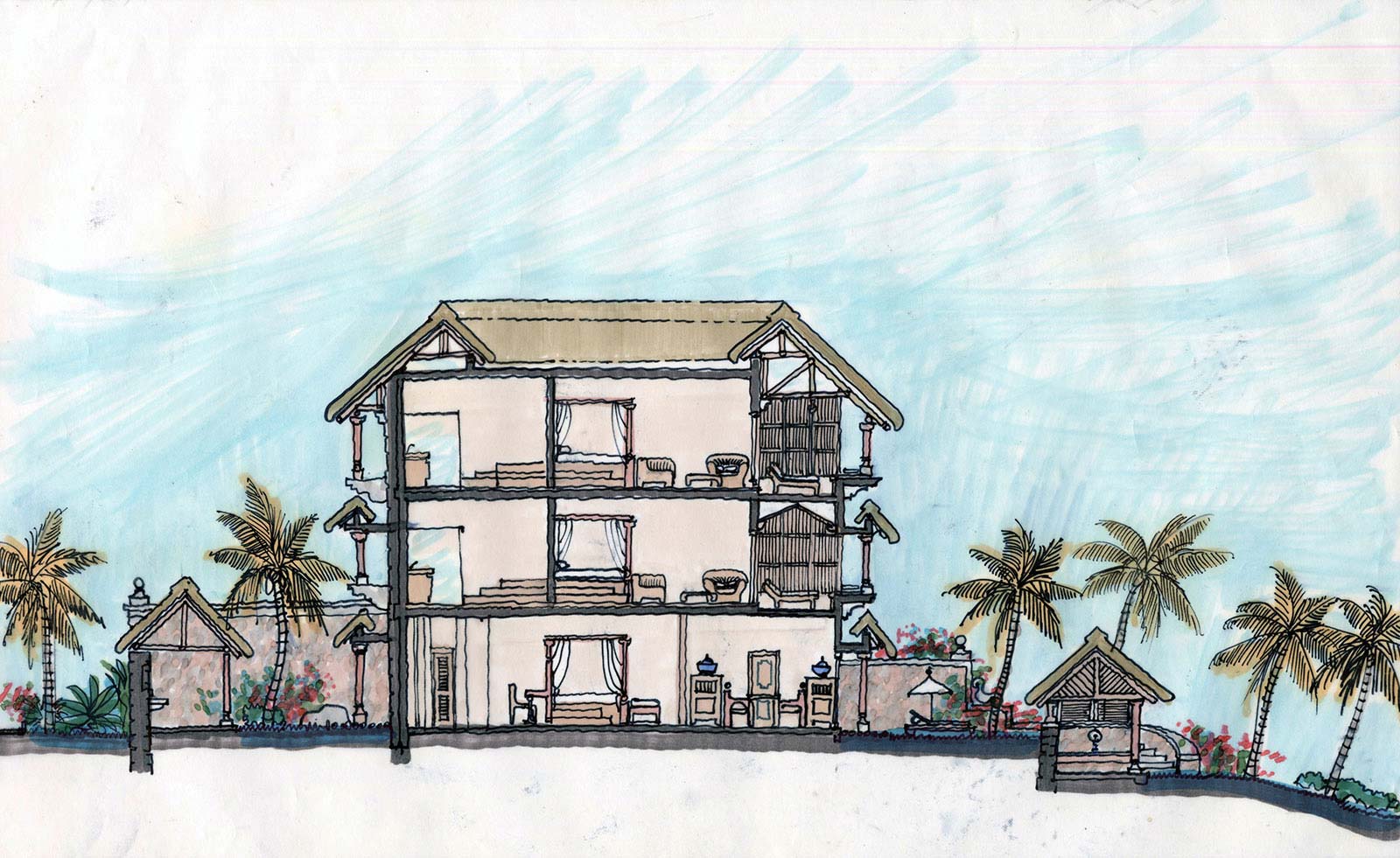 drawing by Jean-Francois Koenig ©
